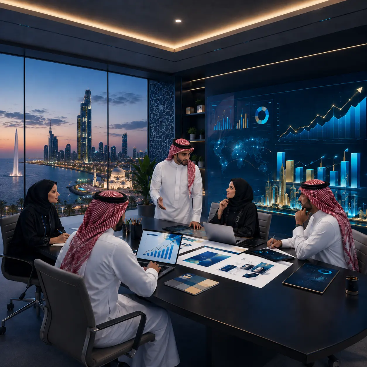 Creative Idea marketing agency team in Jeddah