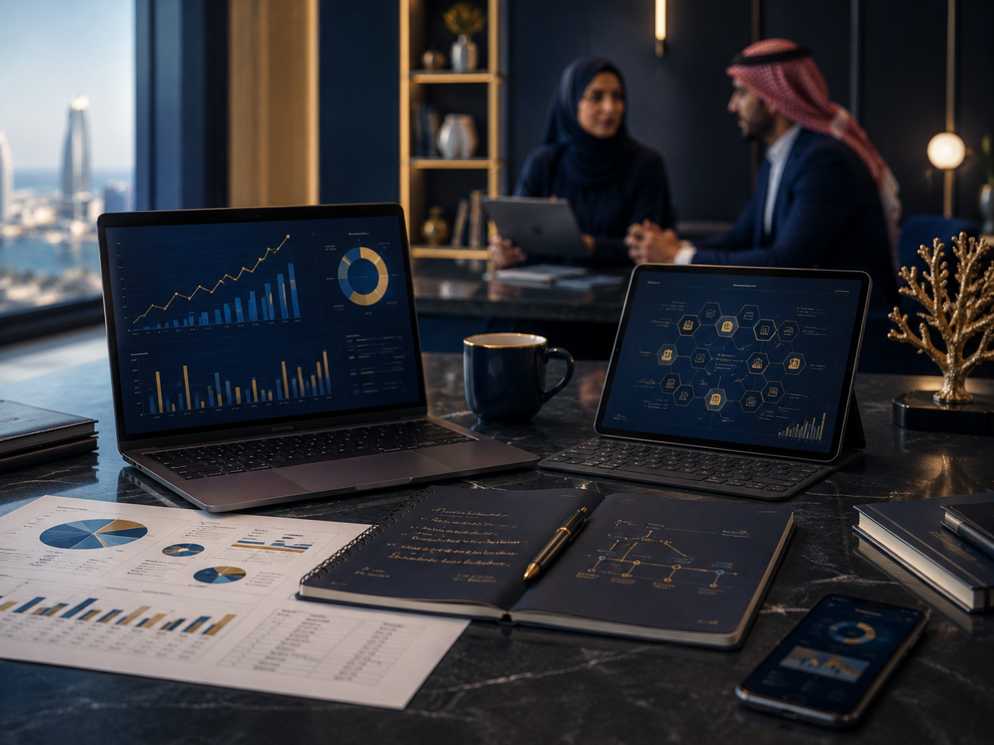 لوحة استراتيجية تسويقية لخدمة رئيس التسويق التنفيذي الجزئي